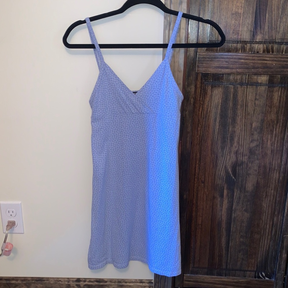 Brandy Melville blue flower dress size-small